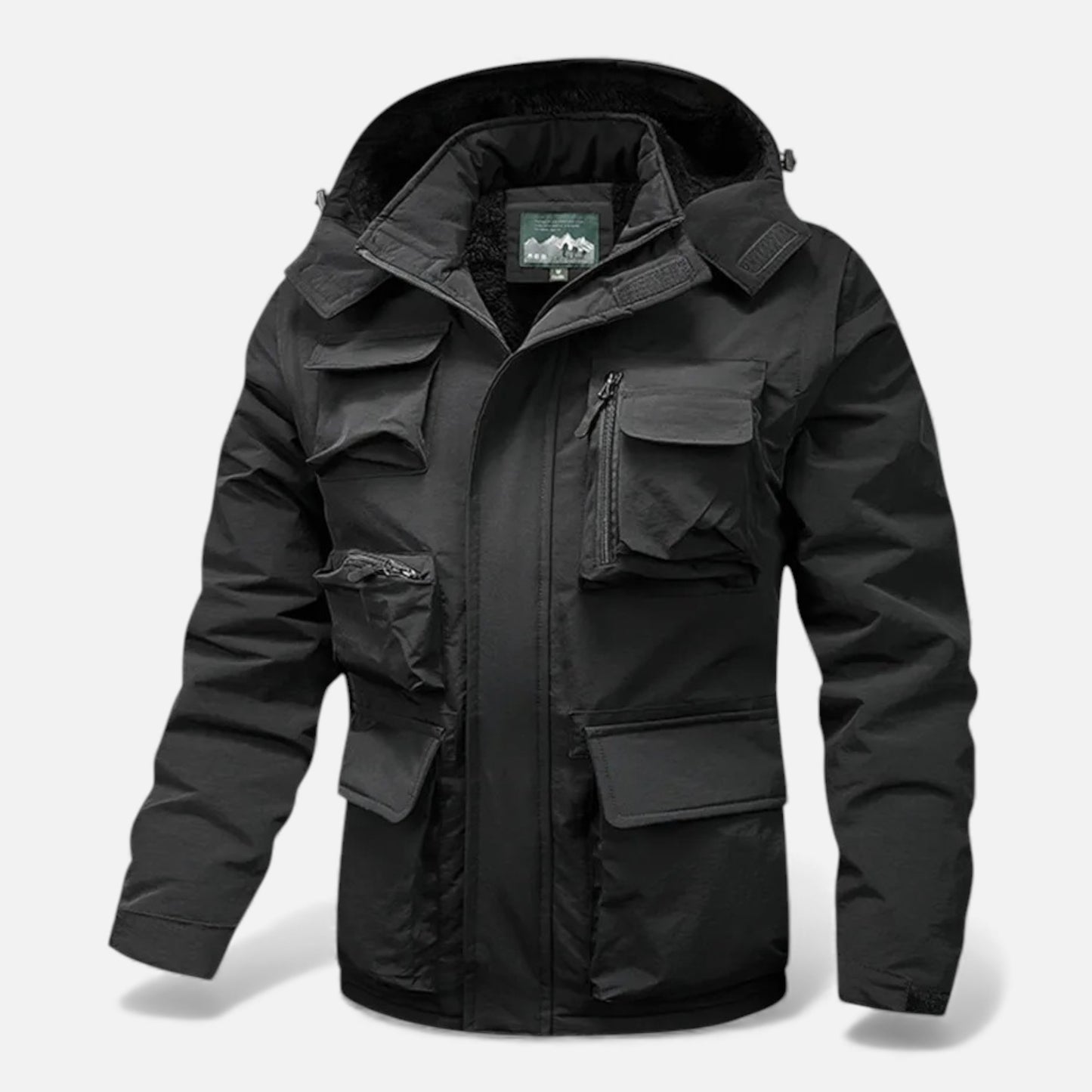 Elorainemode | Men’s Multi‑Pocket Shell Jacket – Heritage Utility