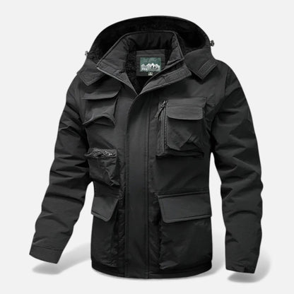 Elorainemode | Men’s Multi‑Pocket Shell Jacket – Heritage Utility
