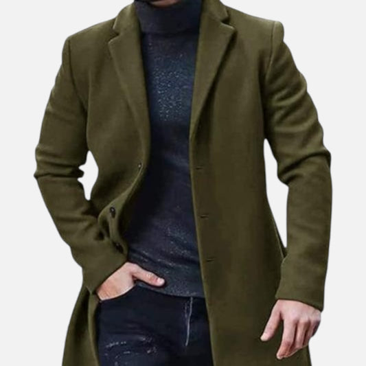 Elorainemode | Men’s Medium Tweed Overcoat – Heritage Elegance