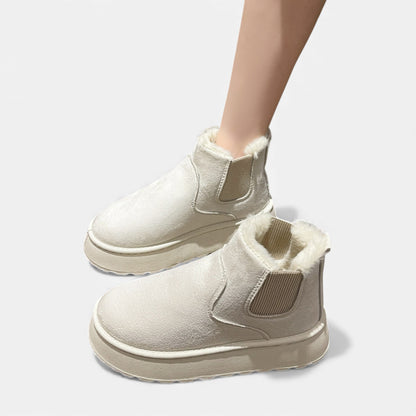 Elorainemode | Women’s Plush Fleece Snow Boot – Manor Winter Warmth