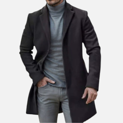 Elorainemode | Men’s Medium Tweed Overcoat – Heritage Elegance