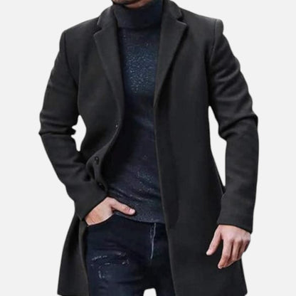 Elorainemode | Men’s Medium Tweed Overcoat – Heritage Elegance