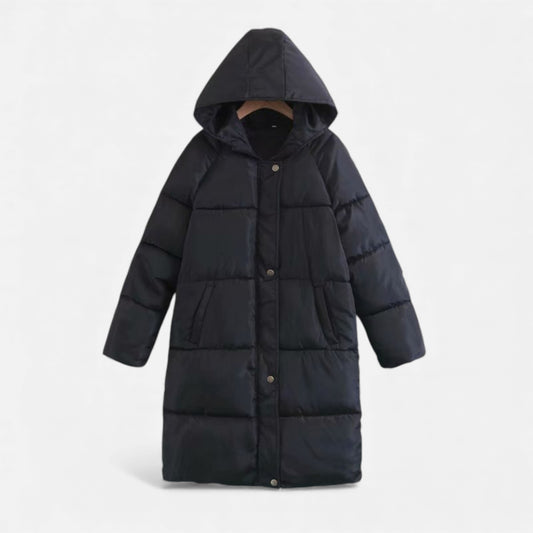 Elorainemode | Women’s Hooded Overcoat – Gentle Manor Warmth