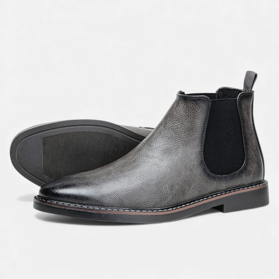Men’s Retro Cowhide Boot – Vintage Country Poise