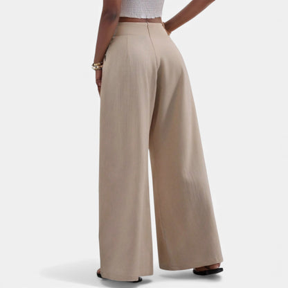 Elorainemode | Women’s Relaxed Wide-Leg Trousers – Quiet Heritage