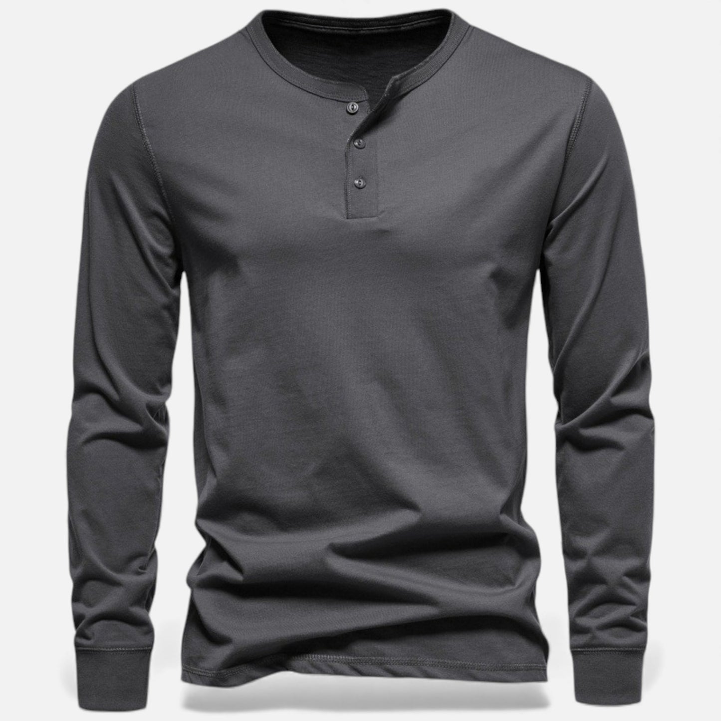 Elorainemode | Men’s Long-Sleeve Knit Tee – Ivy League Simplicity