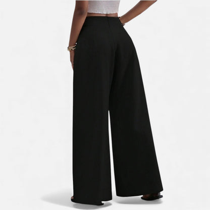 Elorainemode | Women’s Relaxed Wide-Leg Trousers – Quiet Heritage
