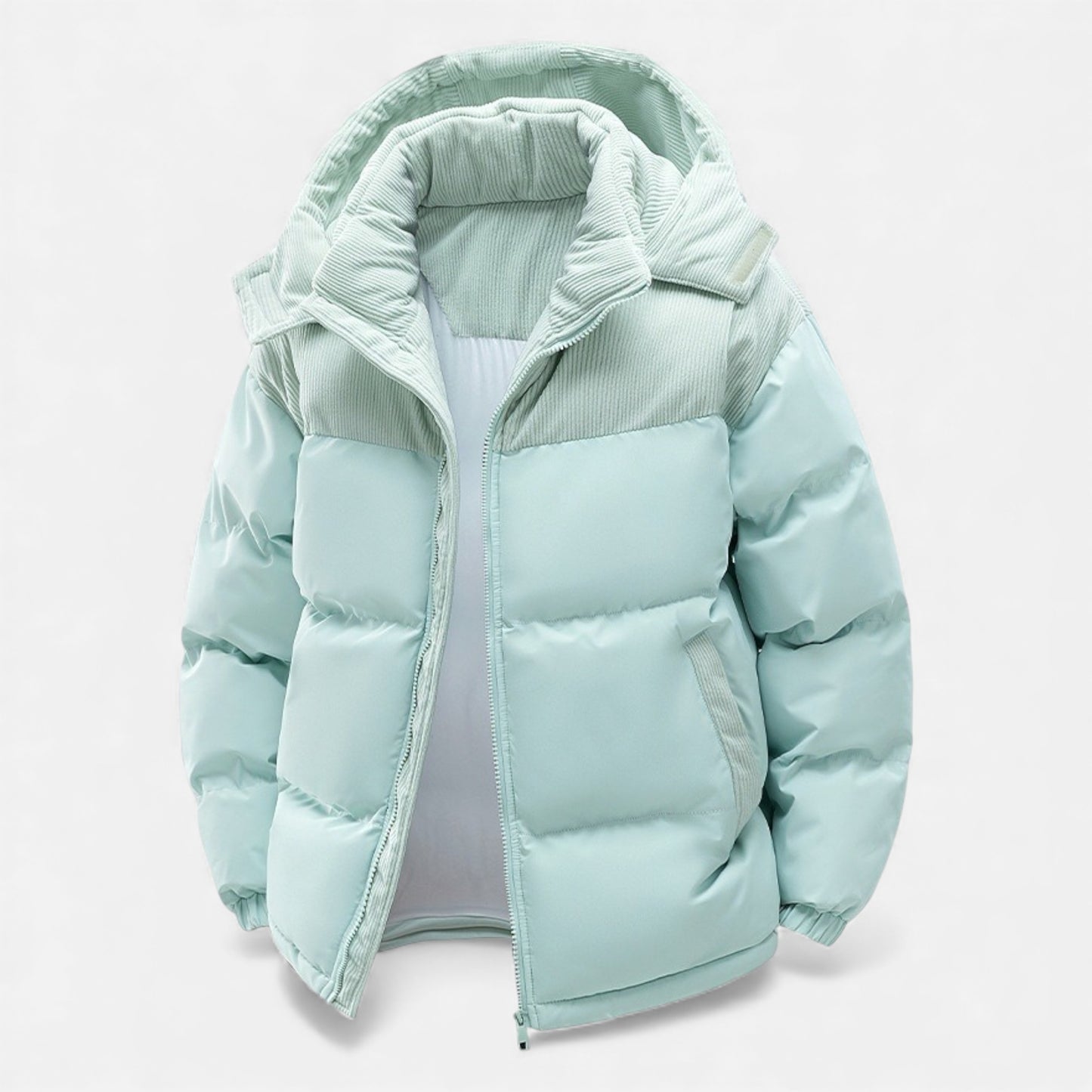 Elorainemode | Men's Padded Coat – Heritage Patchwork Elegance