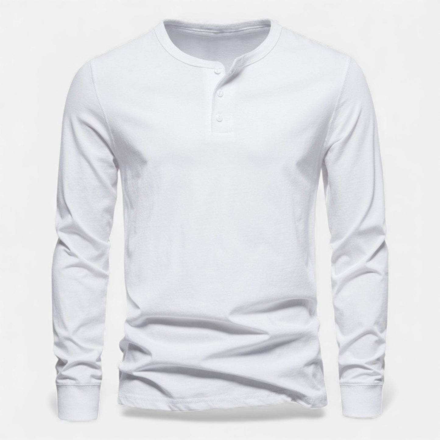 Elorainemode | Men’s Long-Sleeve Knit Tee – Ivy League Simplicity