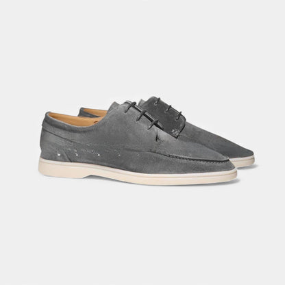 Elorainemode | Men’s Plus‑Size Lace-Up Oxford – Quiet Executive Comfort