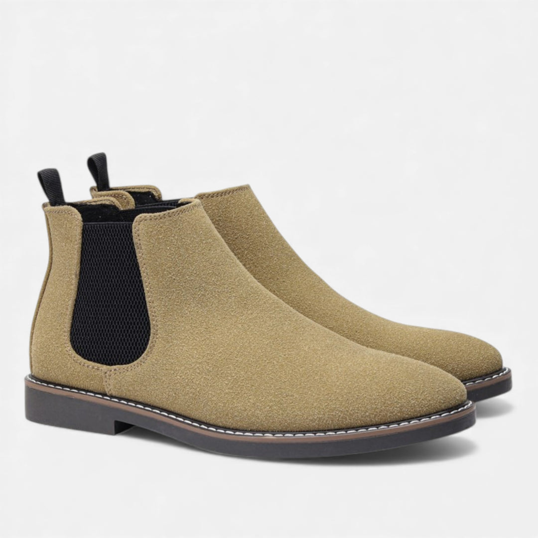 Men’s Retro Cowhide Boot – Vintage Country Poise