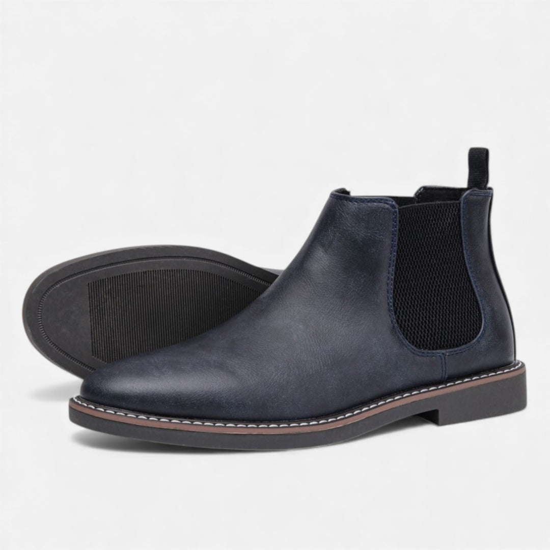 Men’s Retro Cowhide Boot – Vintage Country Poise