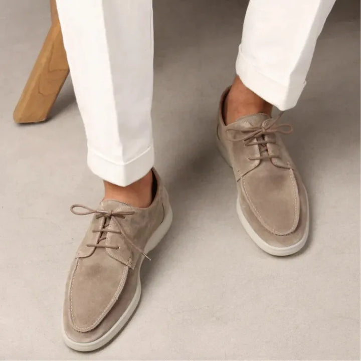 Men’s Plus‑Size Lace-Up Oxford – Quiet Executive Comfort