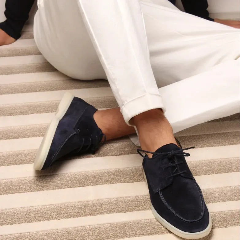 Men’s Plus‑Size Lace-Up Oxford – Quiet Executive Comfort