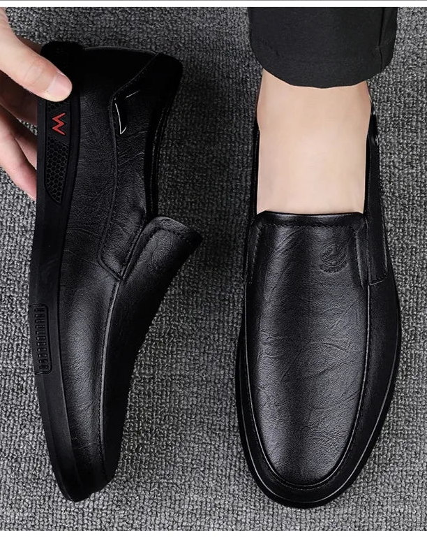 Elorainemode | Men’s Cowhide Leather Business Shoe – Quiet Boardroom Grace