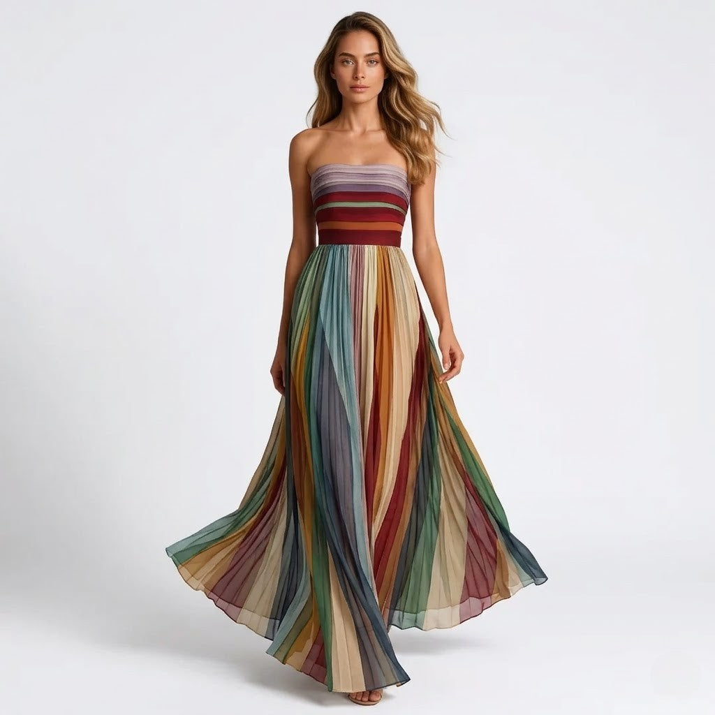 Women’s Flowing Maxi Dress for Gatherings Lightweight Comfort