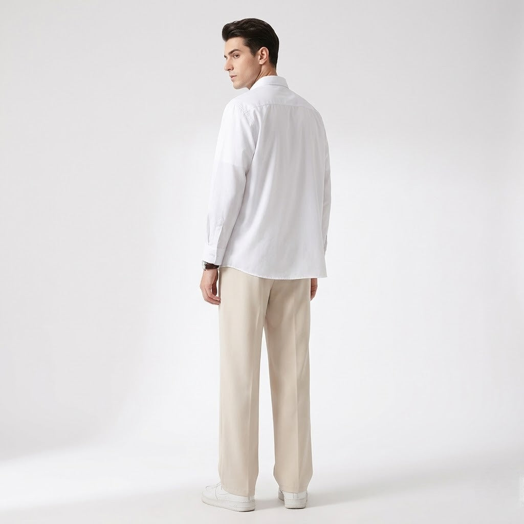 Men’s Relaxed Straight Trousers – Ivy League Leisure