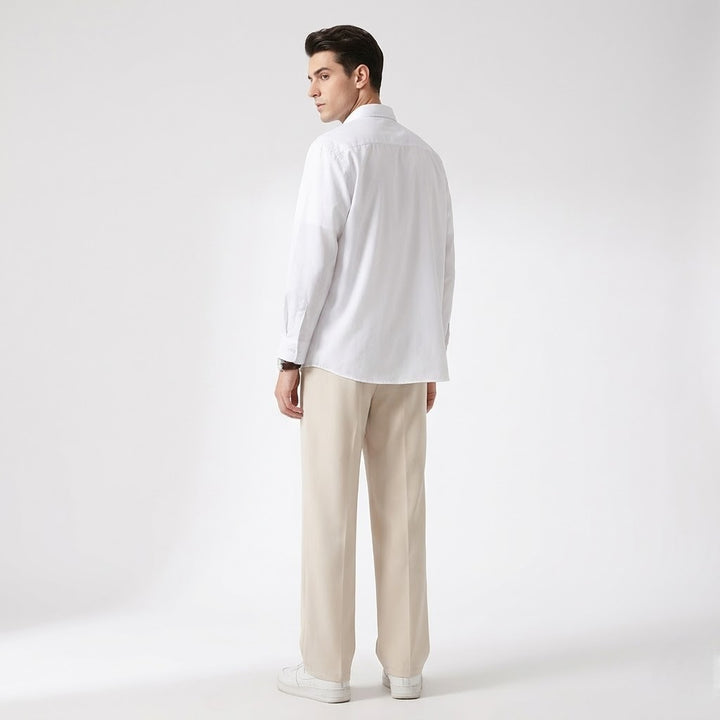 Men’s Relaxed Straight Trousers – Ivy League Leisure