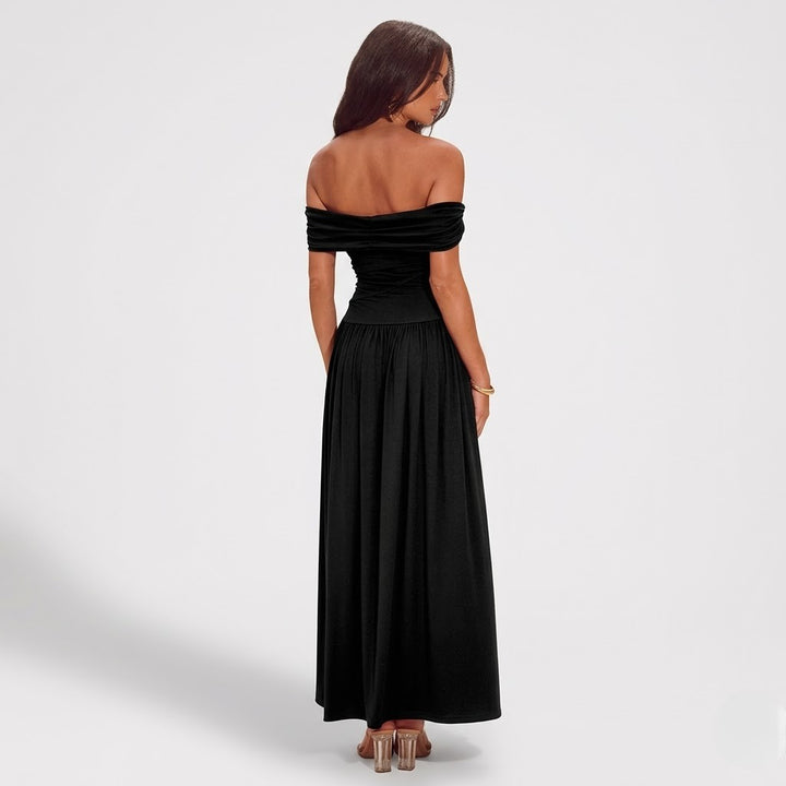 Women’s Tube Top Maxi Dress Formal Evening Wear Slim Fit