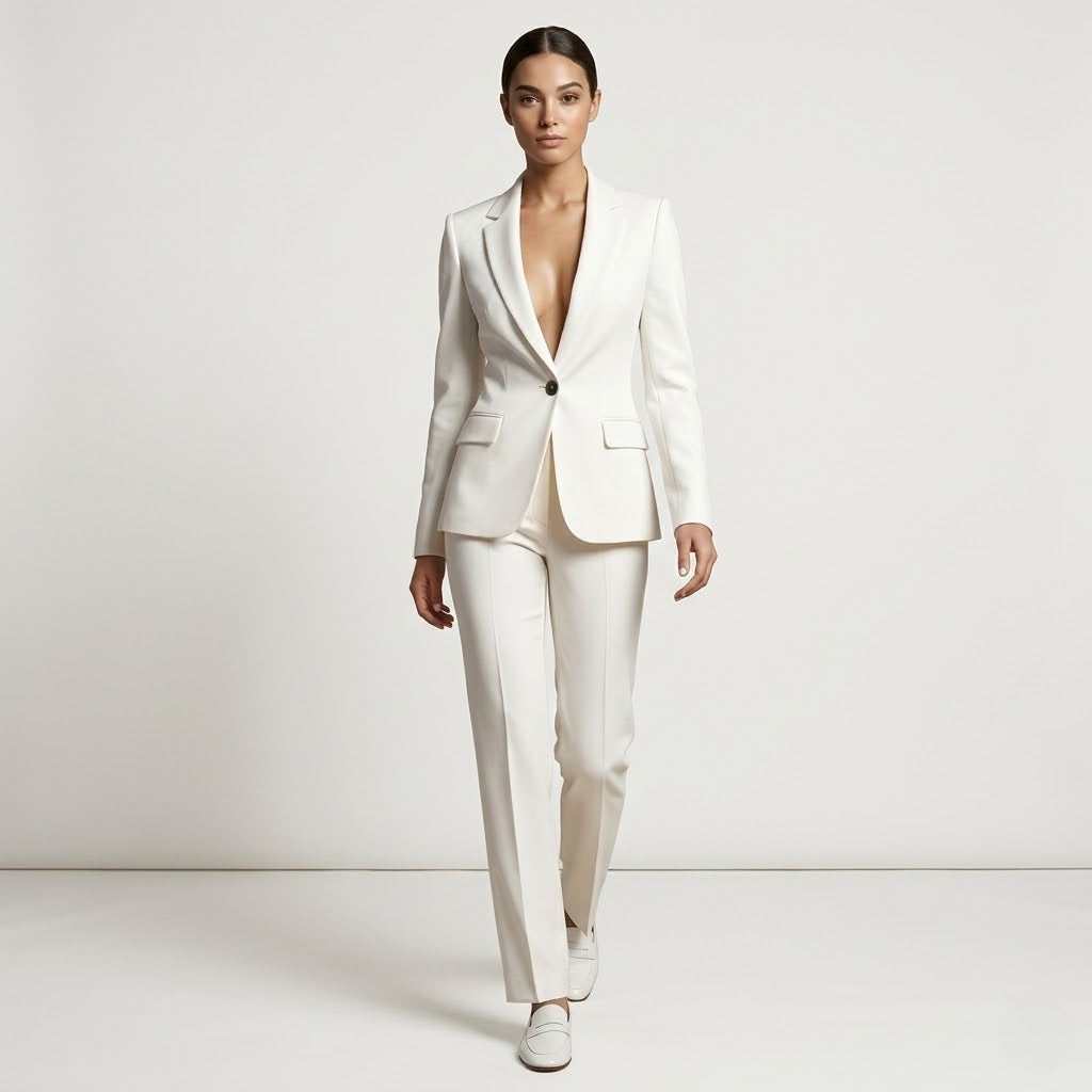 Women’s Tailored Blazer & Wide Leg Trousers