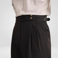 Men’s Classic Straight Trousers Comfortable Formal Work Pants
