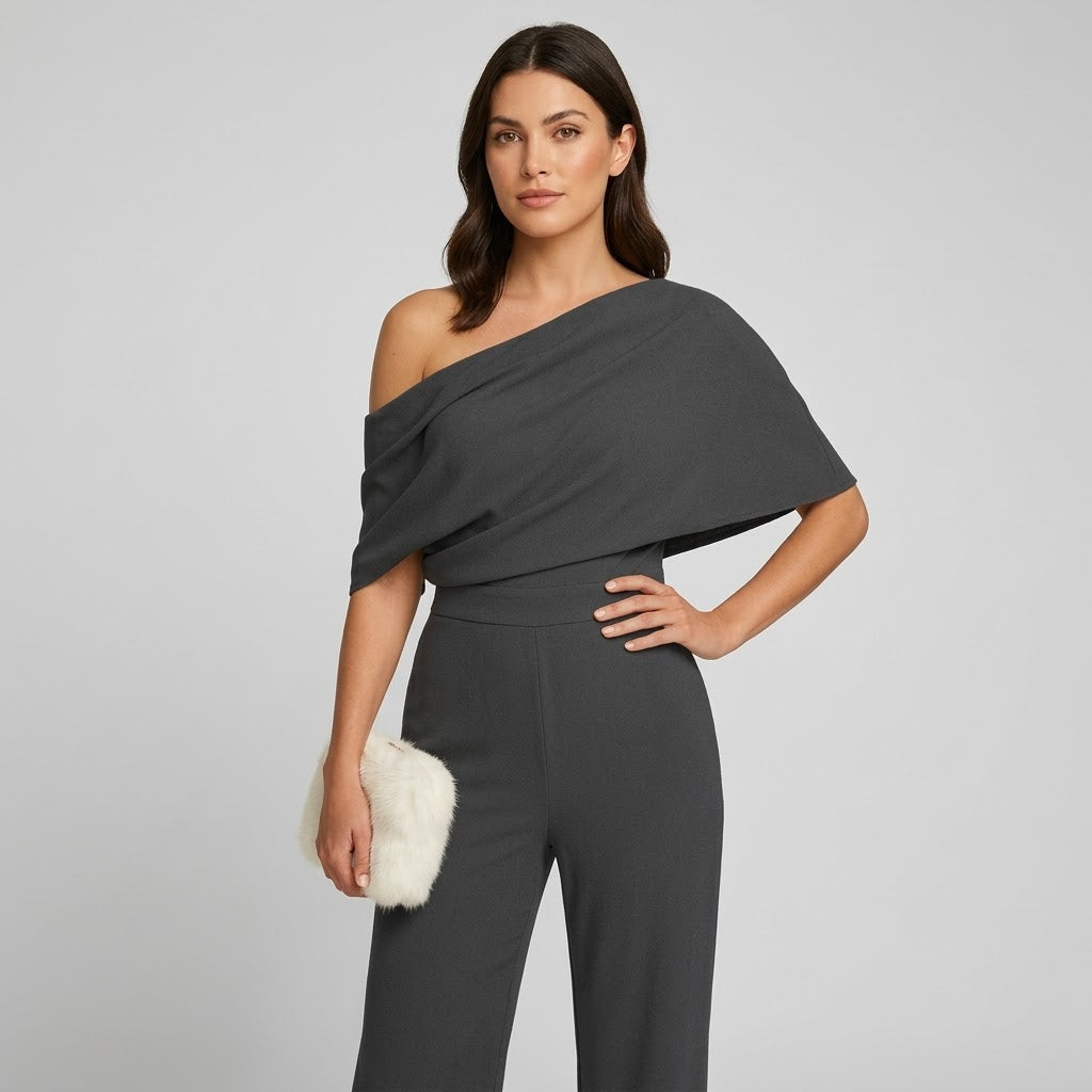 Women’s Elegant Fall Jumpsuit – Long Sleeve Casual One Piece