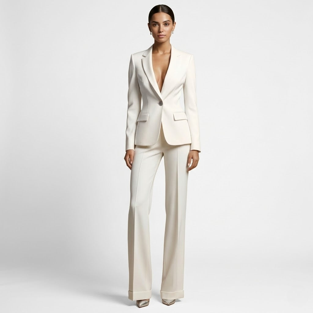 Women’s Tailored Blazer & Wide Leg Trousers