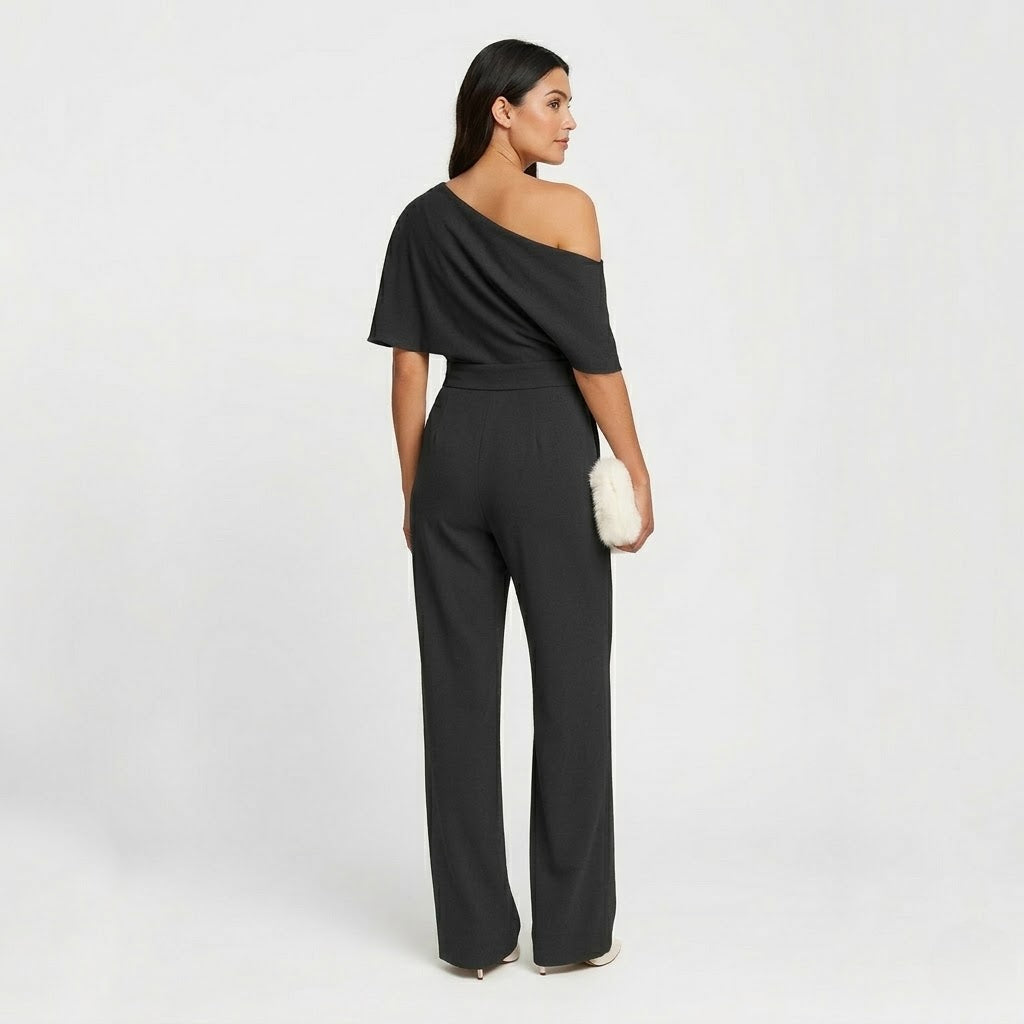 Women’s Elegant Fall Jumpsuit – Long Sleeve Casual One Piece
