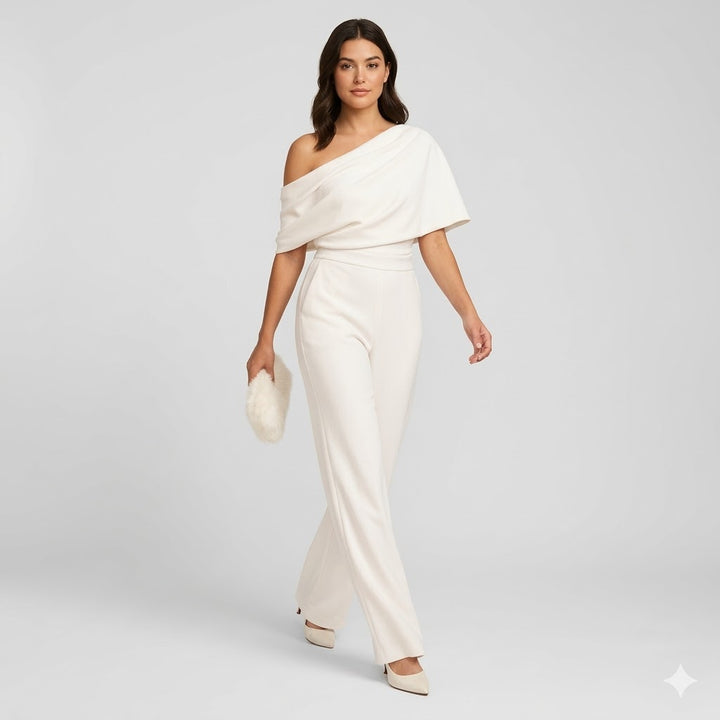 Women’s Elegant Fall Jumpsuit – Long Sleeve Casual One Piece