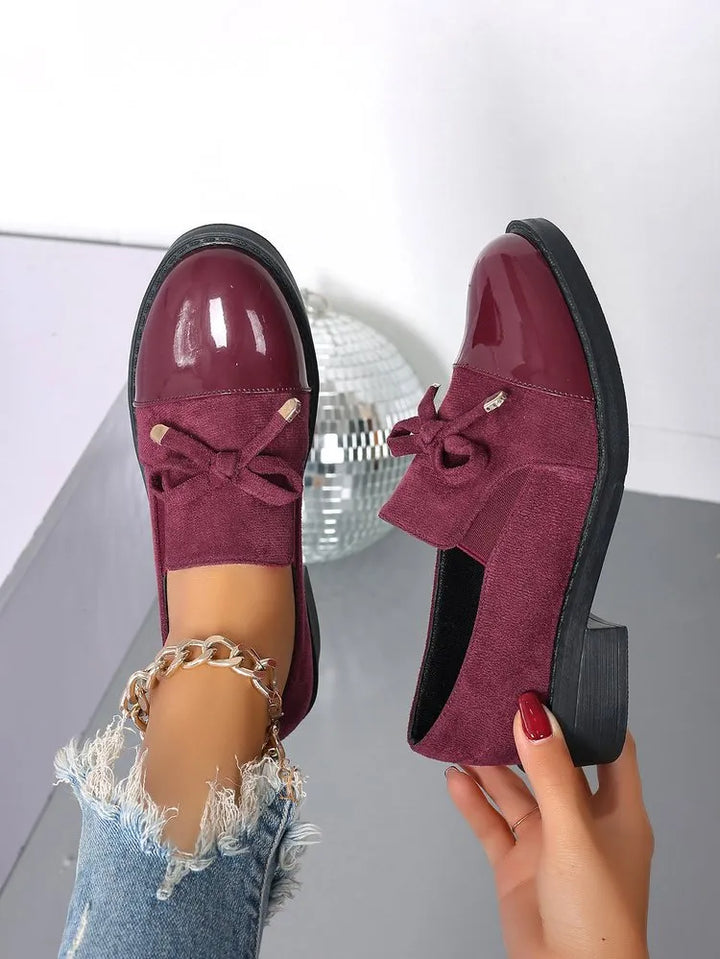 Women’s Bowknot Loafer – Elegant Ivy League Charm